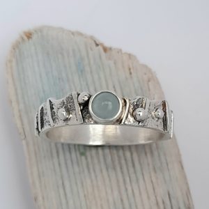 Limpet Ring with Aquamarine
