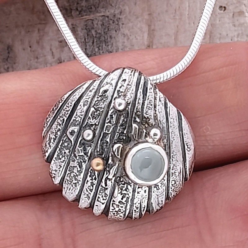 cockle shell pendants
